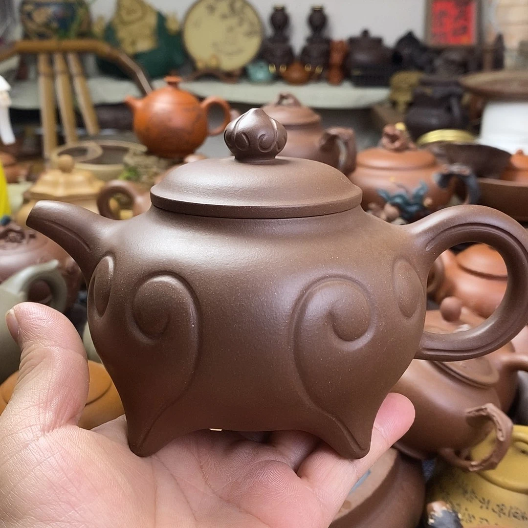 东***星茶壶紫泥原矿紫砂