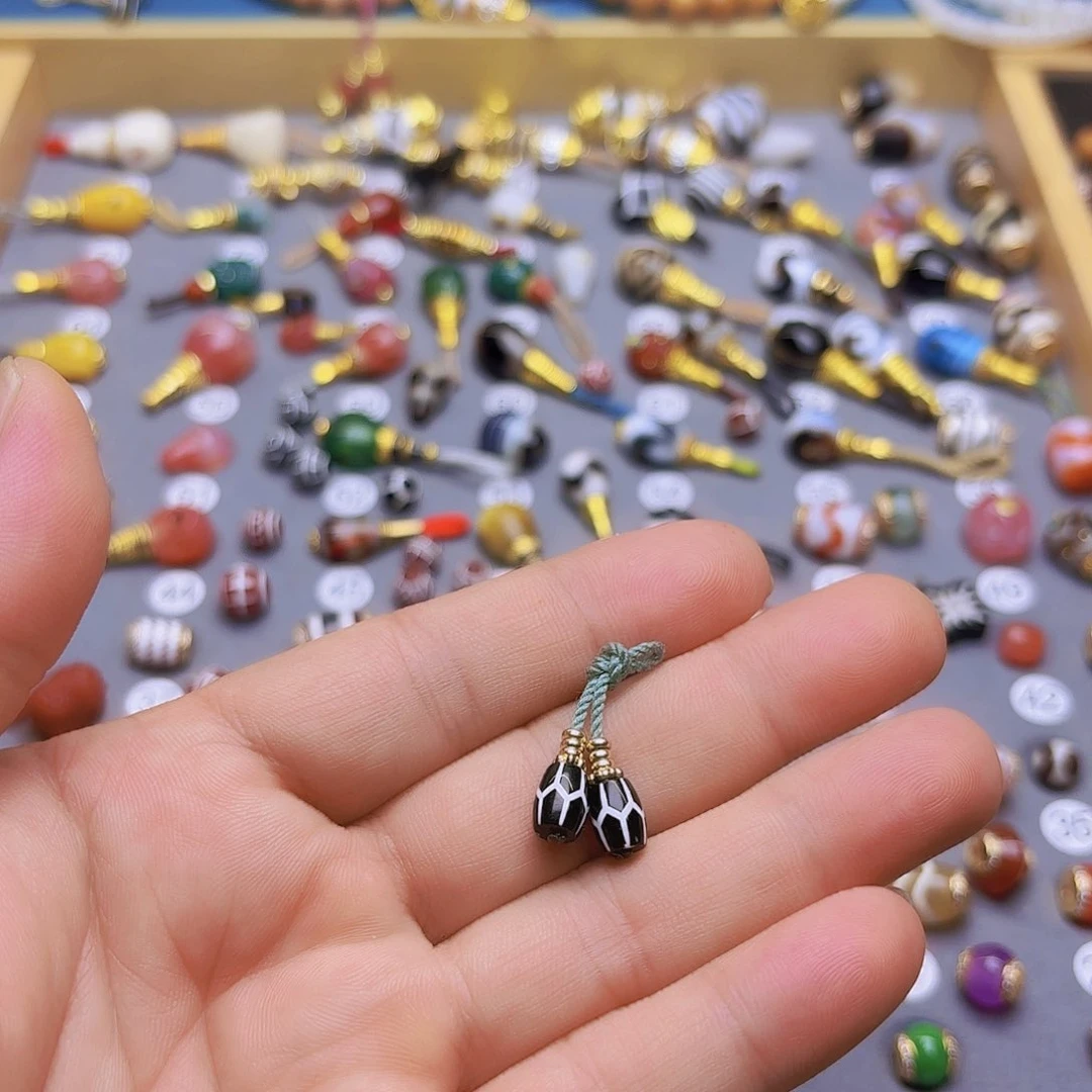 草***玩玛瑙/玉髓隔珠未镶嵌