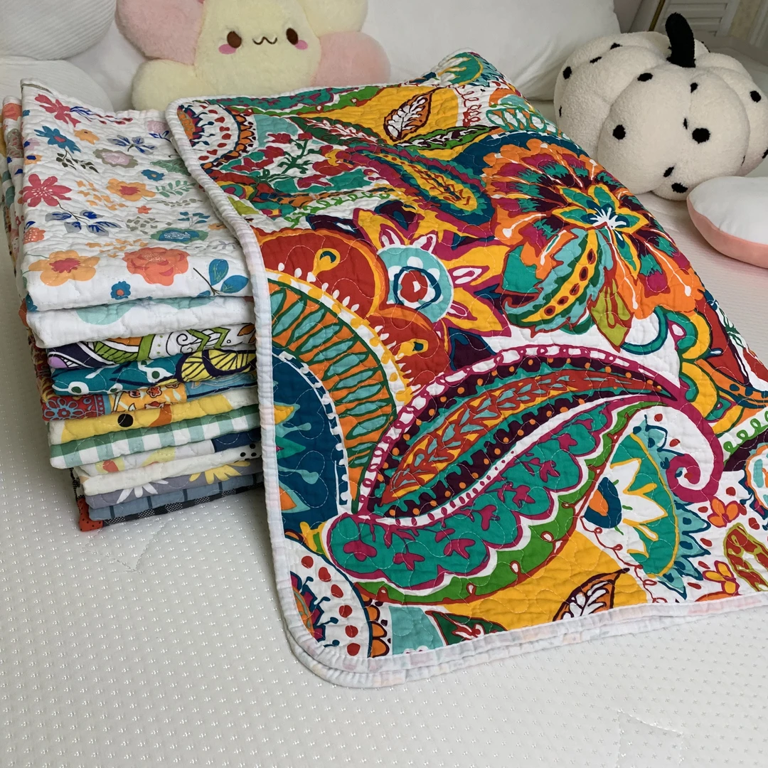 双面全棉70X100姨妈垫机洗防侧漏防滑夹棉护垫母婴亲肤吸汗隔脏垫