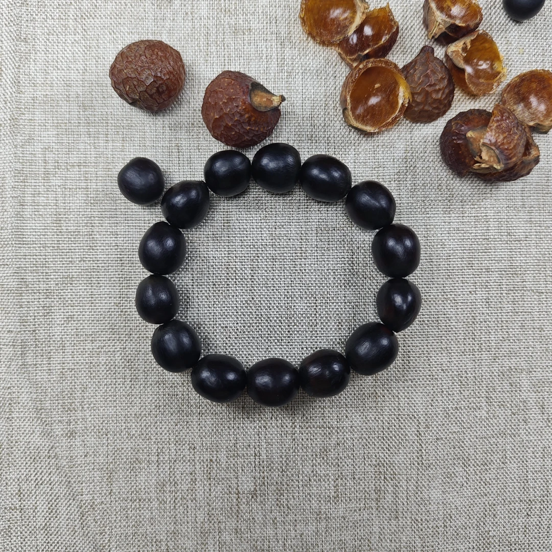 非金属木质手链 稀缺11+小尺寸无患子手串16颗近正圆天然佛珠菩提