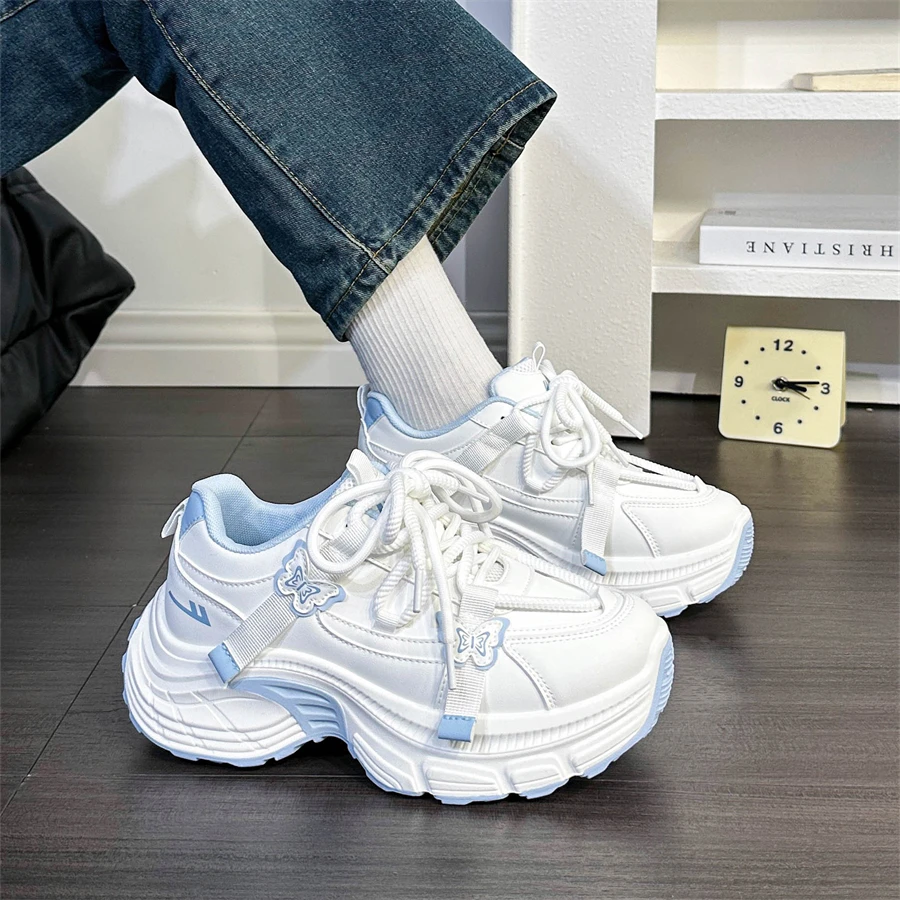 回力厚底老爹鞋女鞋爆改皮面户外小白鞋韩版百搭运动休闲鞋子女款