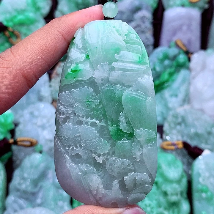 翡翠未镶嵌吊坠(不含链)