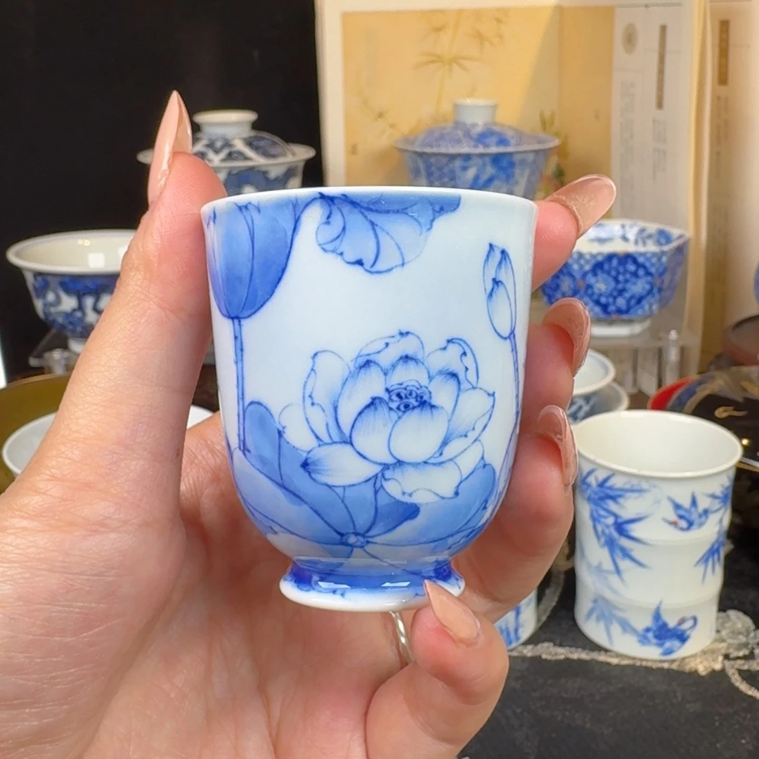 青樵轩荷花小闻香杯