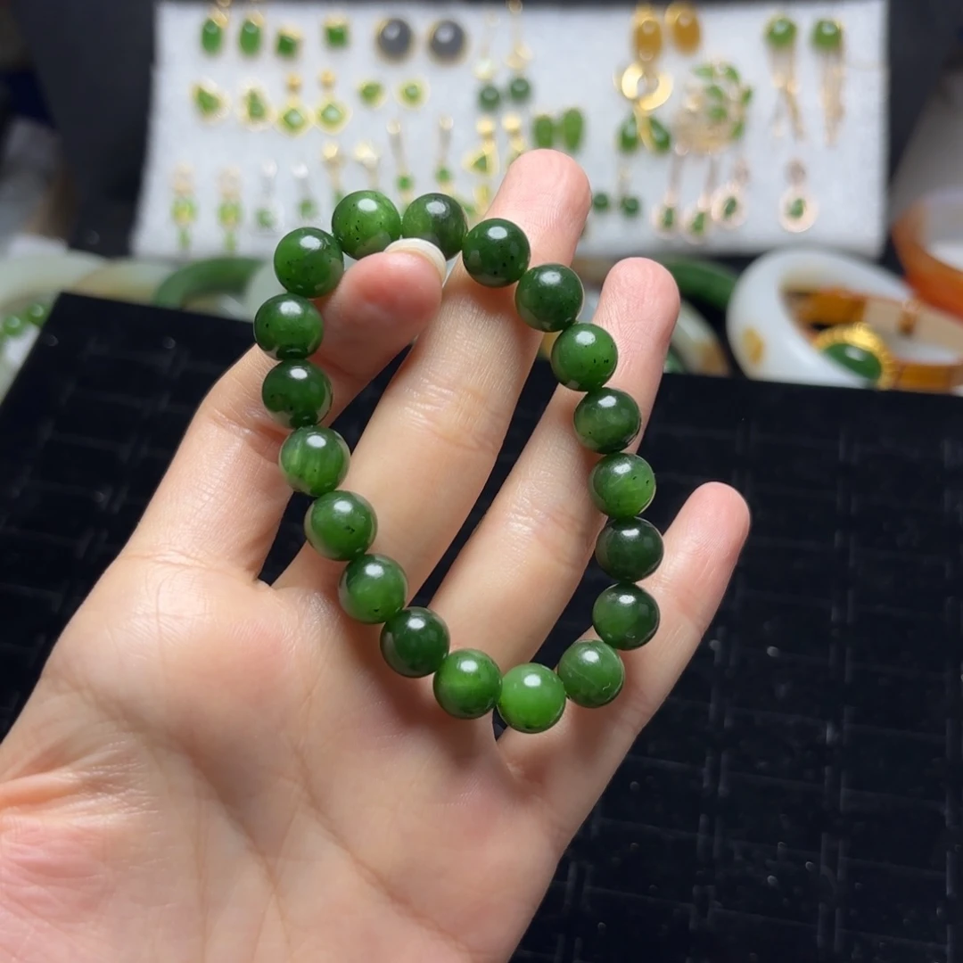手链未镶嵌和田玉（碧玉）