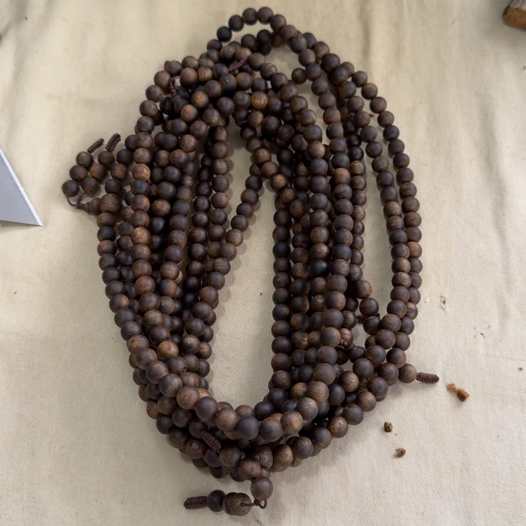 沉香手串绿奇楠沉香多圈约0.8-34多样性发一条