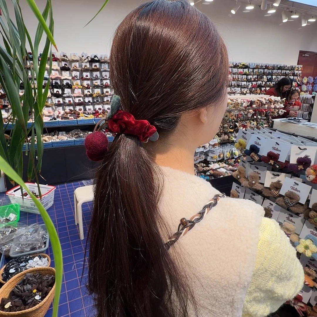 非金属好看的樱桃发圈10