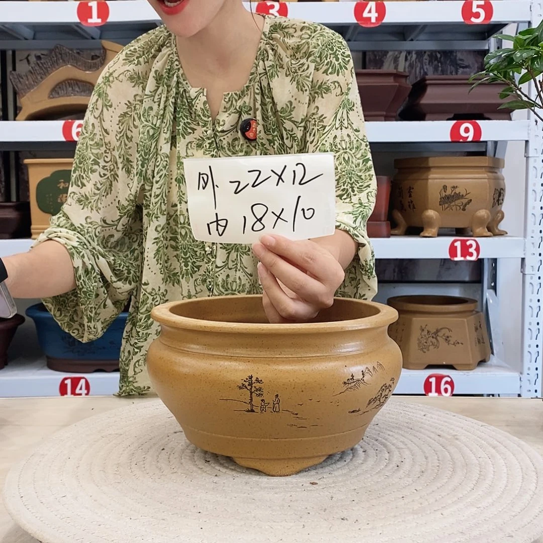 紫砂花盆紫砂花盆