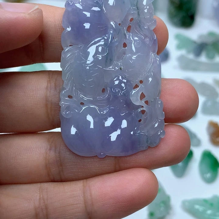 翡翠未镶嵌吊坠(不含链)