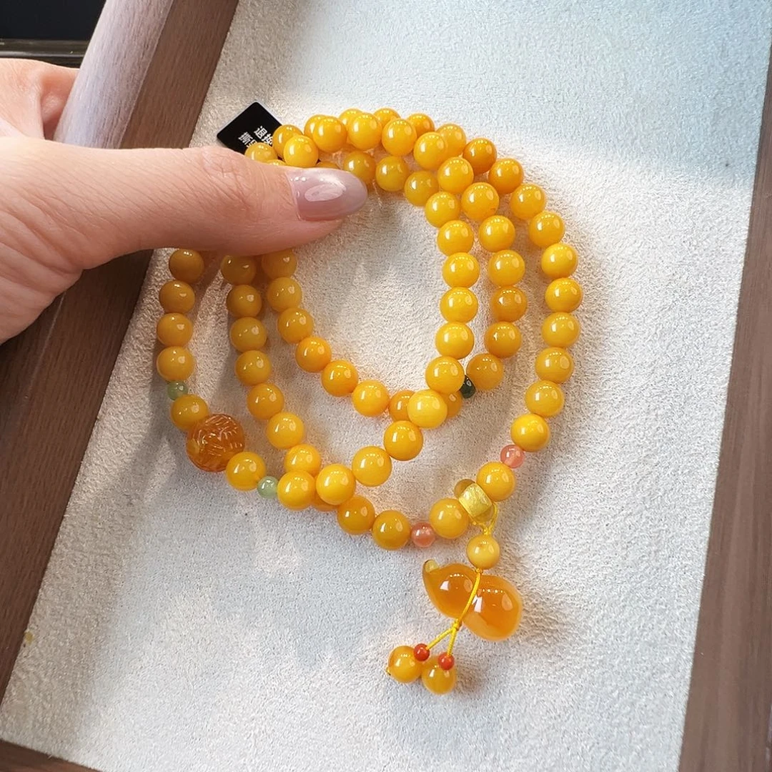 手链蜜蜡未镶嵌蜜蜡7.1mm