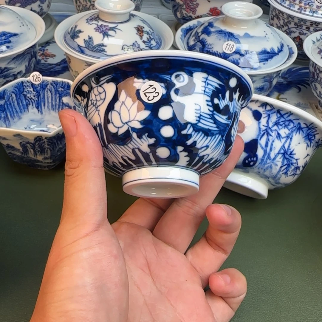 彦祖纯手工手绘茶具123