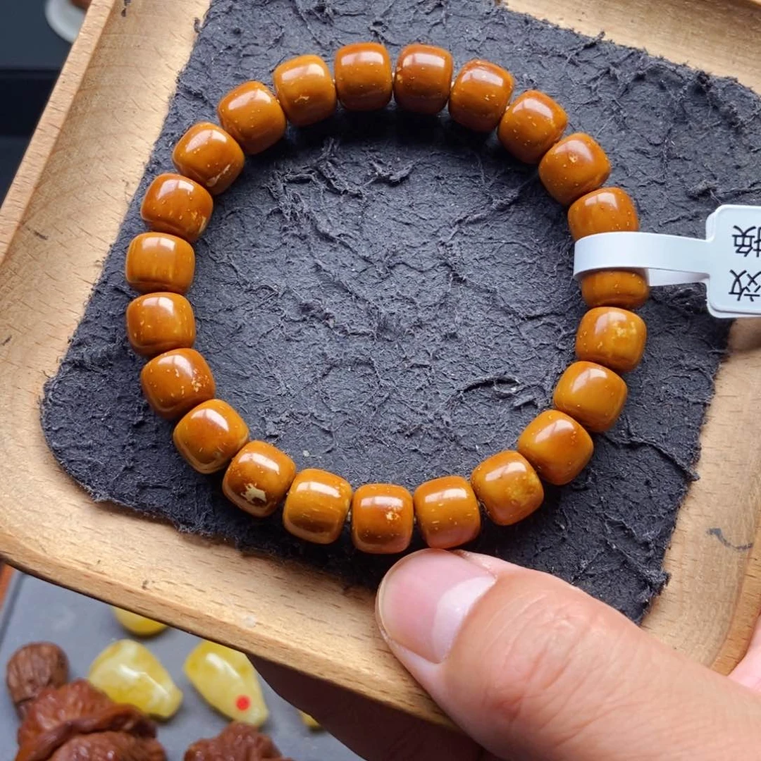 紫金鼠手串11mm实心老型微花