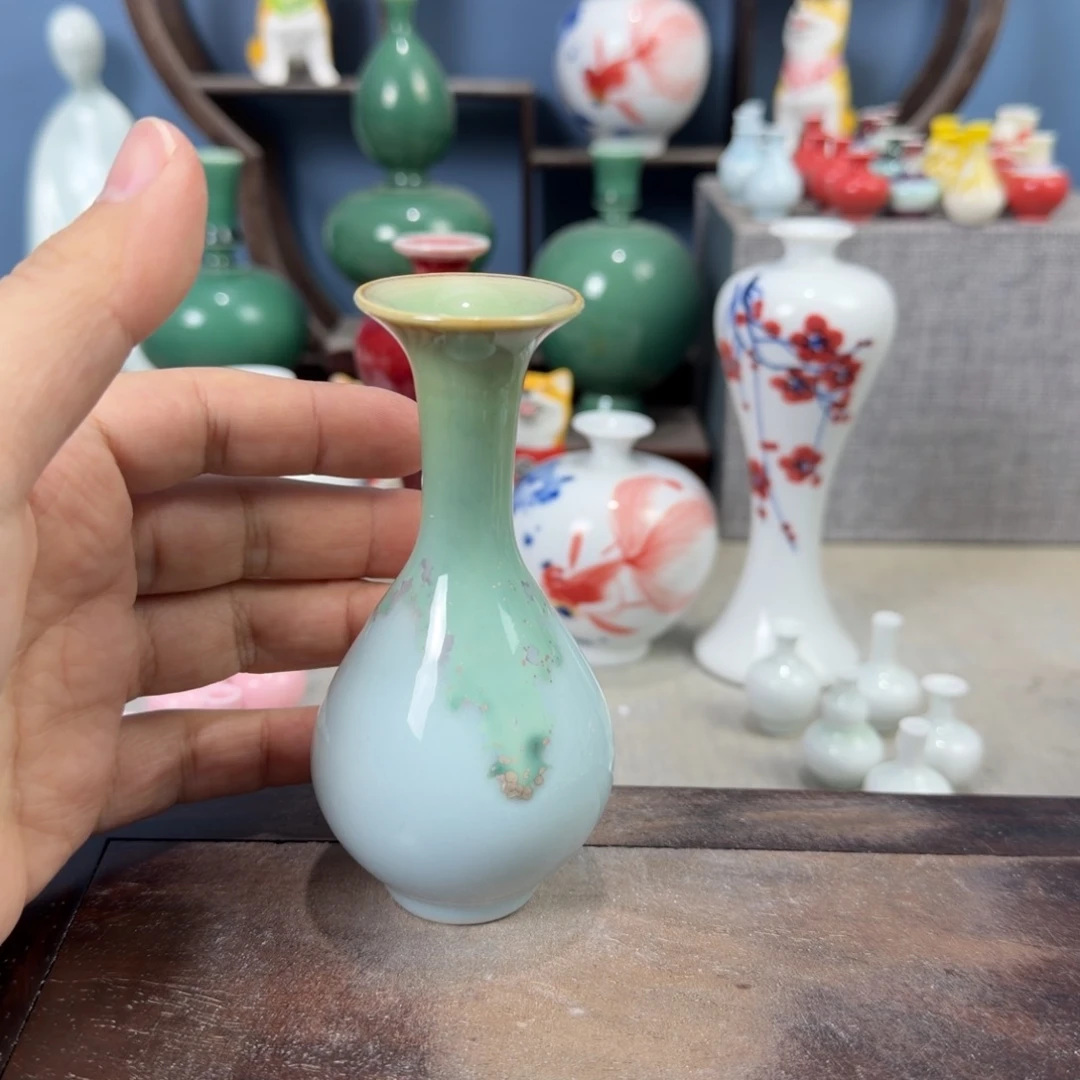 陶瓷手工小花器摆件