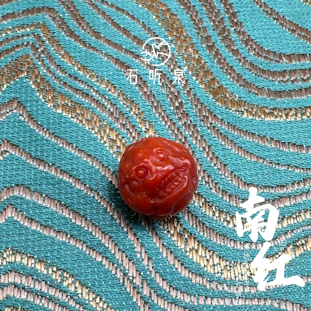 【原矿南红】貔貅文玩配饰大尺寸圆珠【13+mm】【多样性发货发其一】