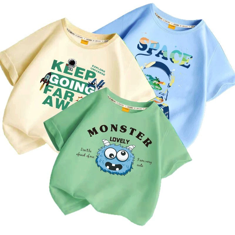 男童夏装短袖T恤新款中小童休闲男孩夏季薄款T恤洋气 直播/2