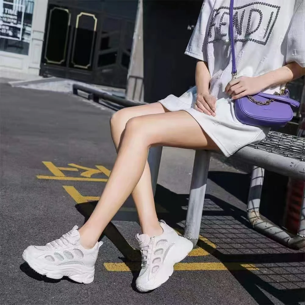 《亚倩专属》时尚女士真皮春季潮流厚底秋季女鞋