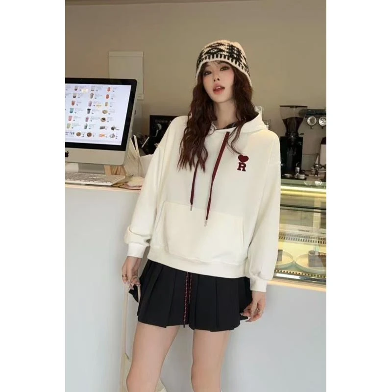 春新连帽卫衣男女同款春秋外套加厚休闲欧货重百搭潮卫衣5014