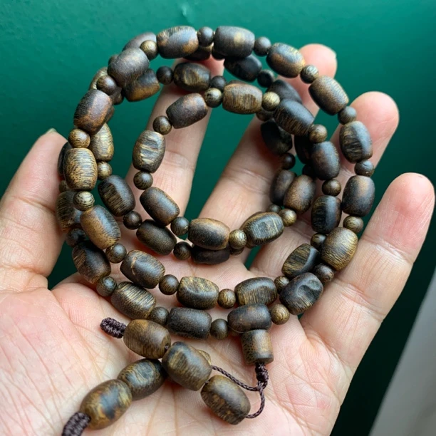 沉香23克白奇品质母树品质奇楠沉香手串多圈留疤老料