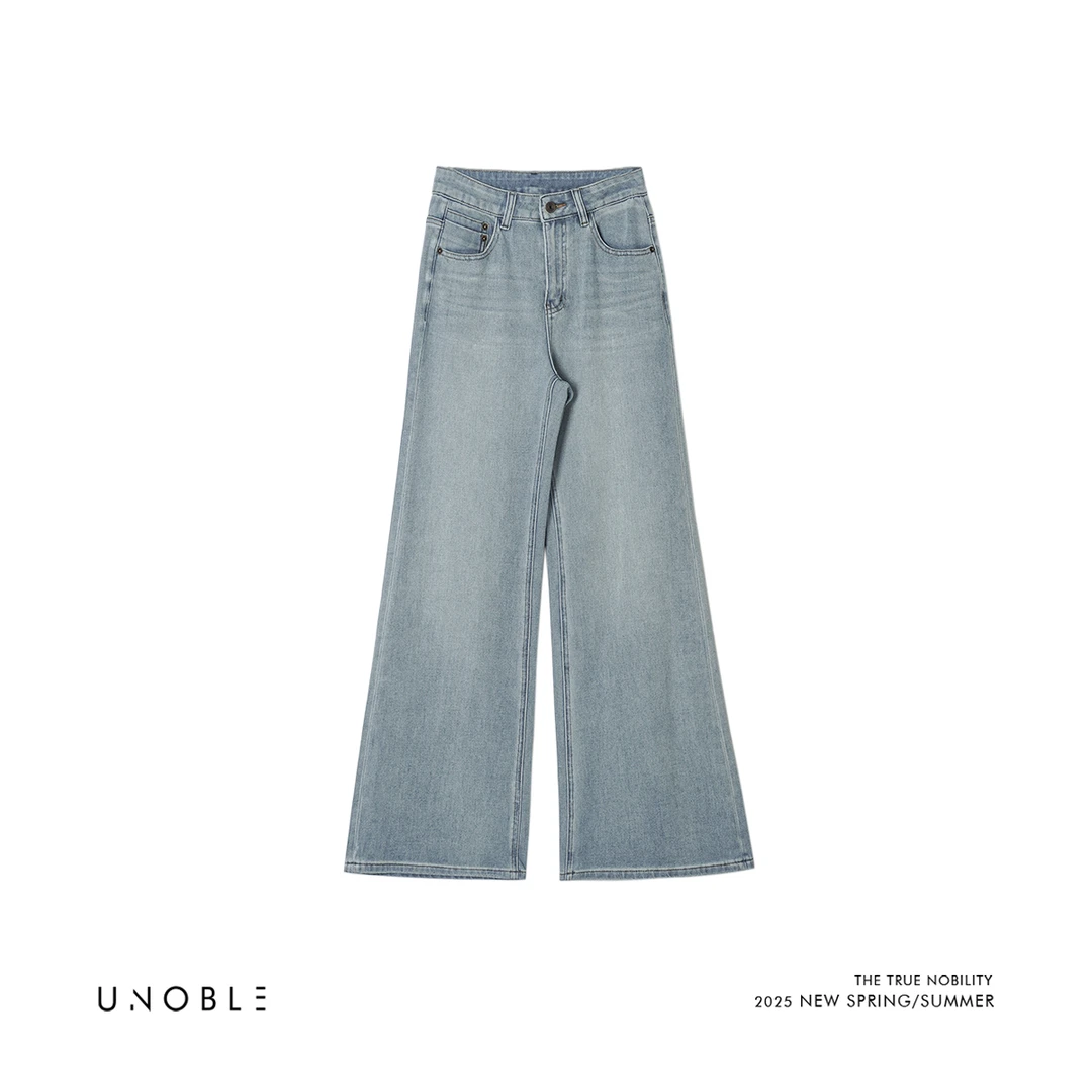 UNOBLE 2025S/S【微喇薄款牛仔裤】 春夏新品UNK25208519