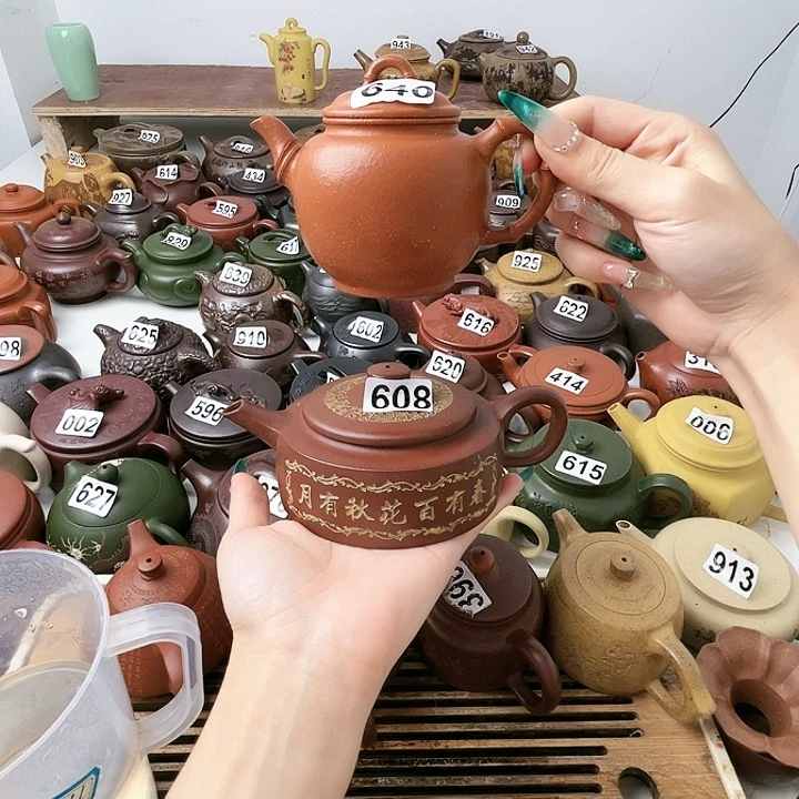 茶壶紫砂朱紫砂微瑕紫砂微瑕