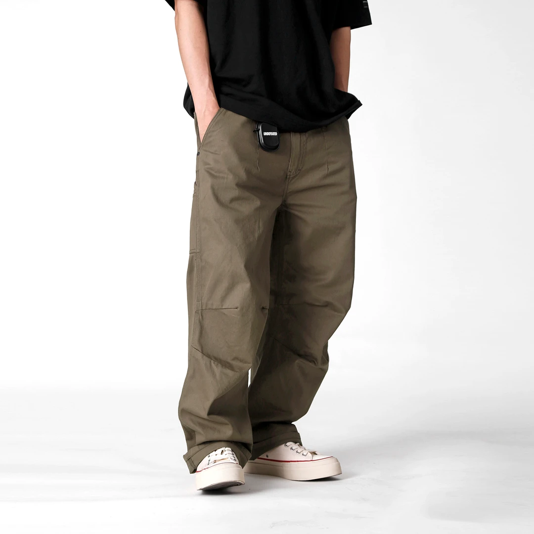 实年服工SK1199春夏宽松阔版潮牌工装伐木裤男百搭直筒休闲长裤子