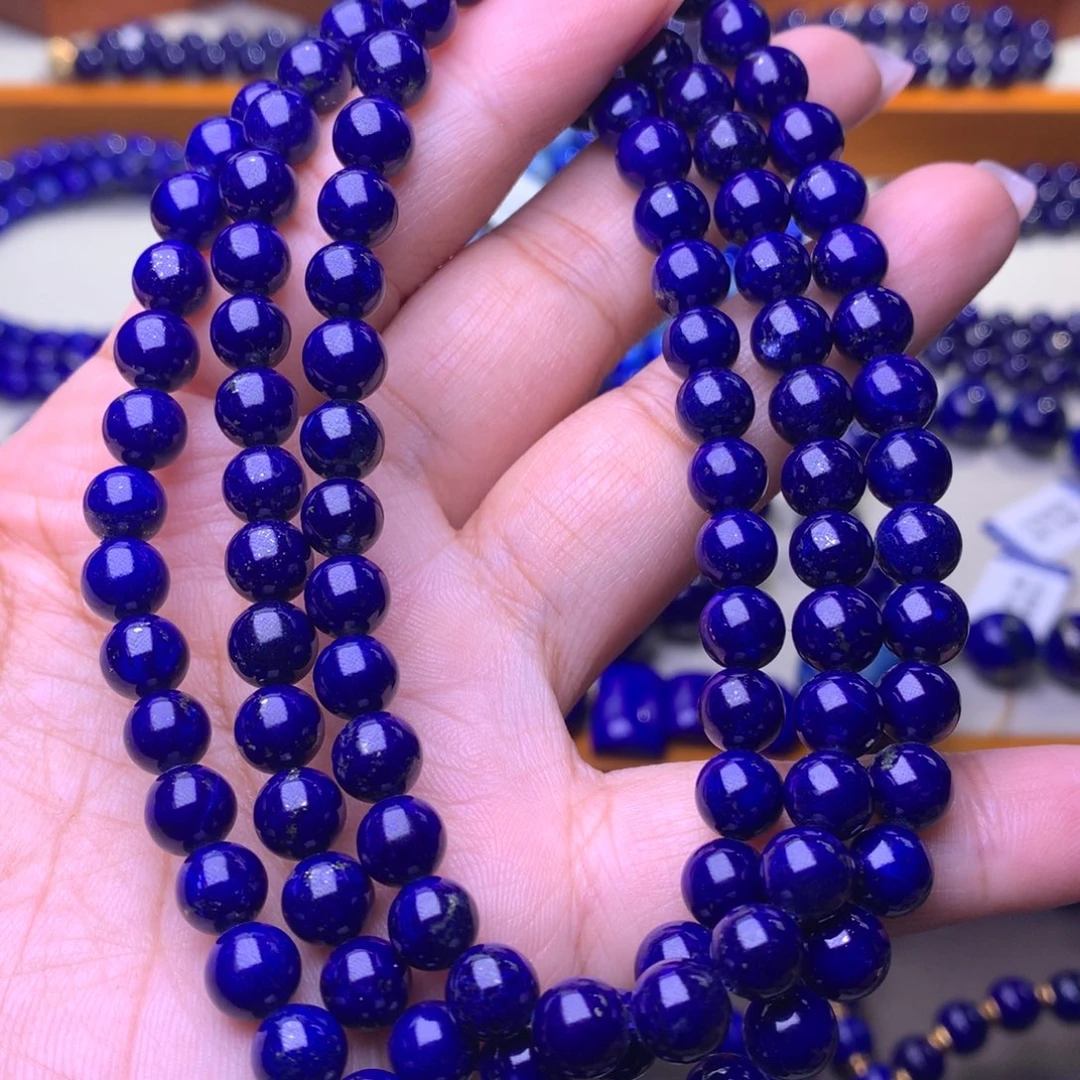 青金石未镶嵌手串7m