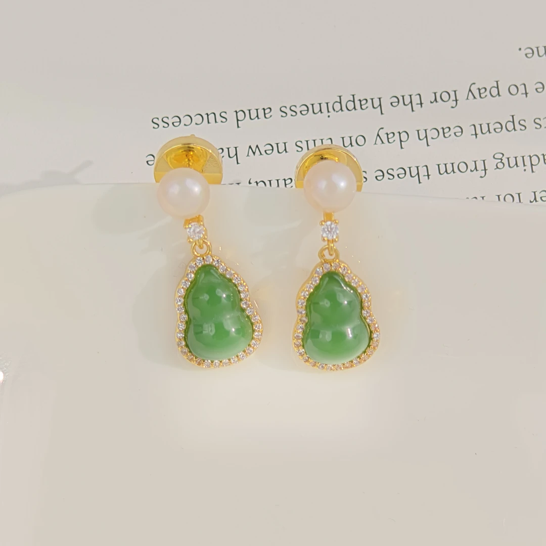 天然淡水珍珠耳饰  ED1028