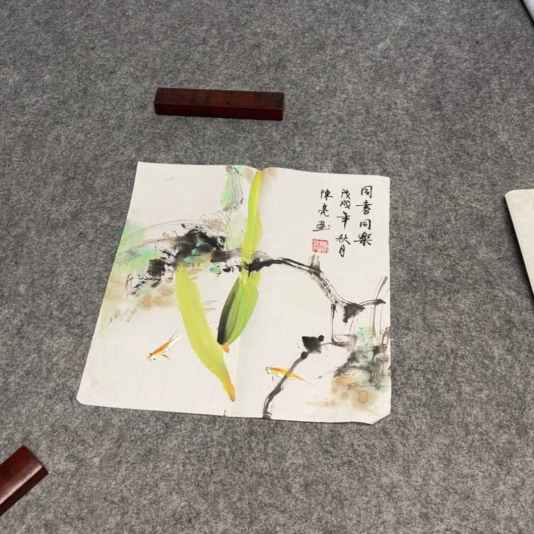 国画12.9纯手绘无边框作品
