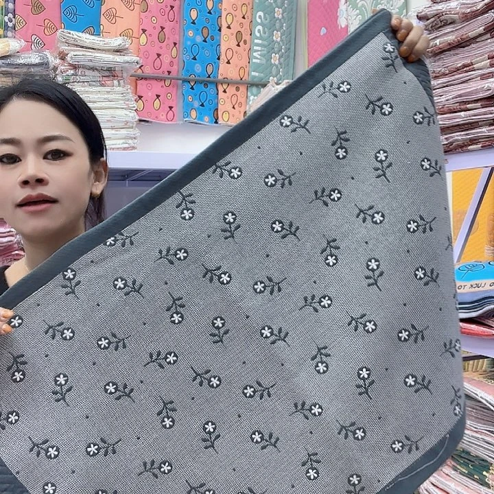 棉灰色小碎花纯棉