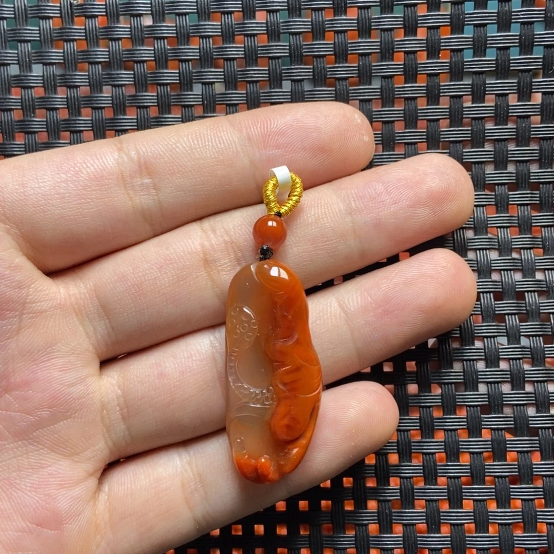 南红玛瑙未镶嵌吊坠(不含链)