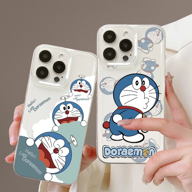 哆啦A梦适用苹果16手机壳iPhone15promax透明14/11/xr硅胶xsmax