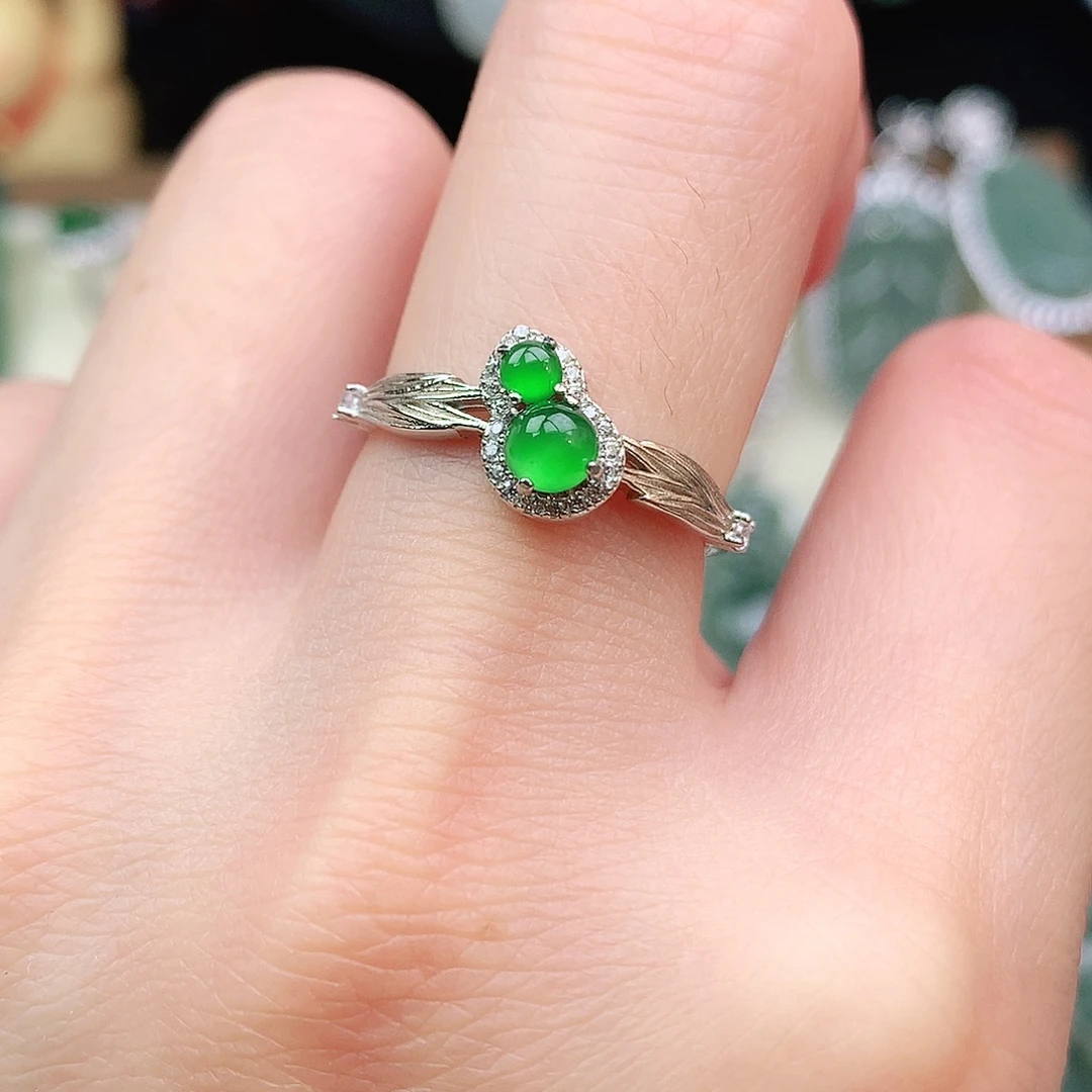 翡翠银S925镶嵌颈饰吊坠