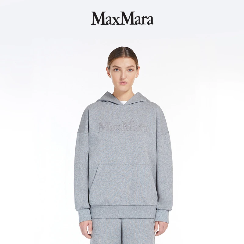 MaxMara 女装套头徽标套头连帽卫衣9946034106
