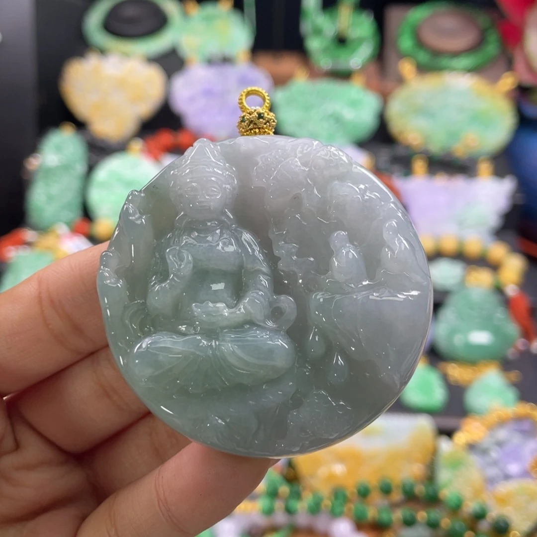 翡翠未镶嵌颈饰代编织