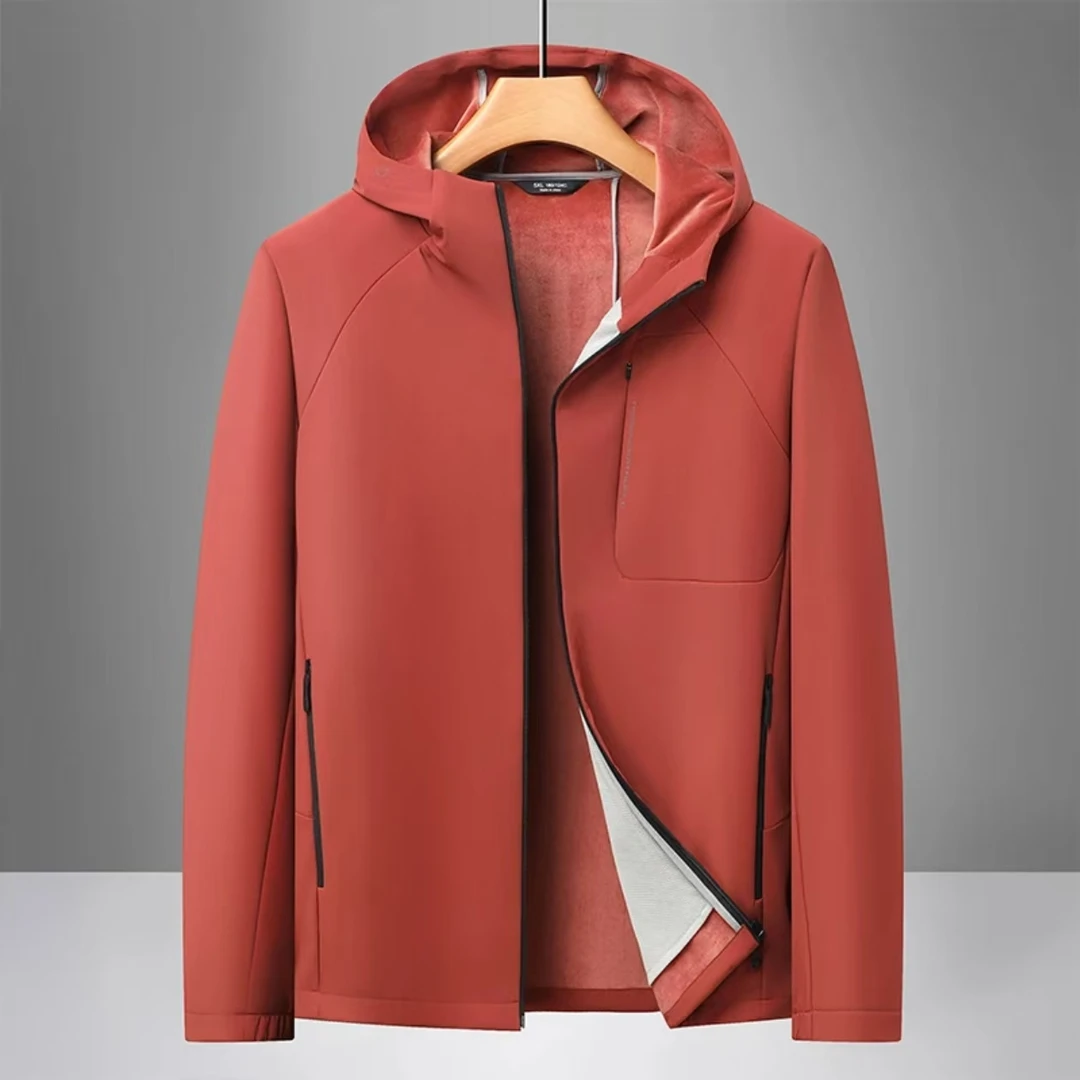 【大胖亲测（修身显瘦）】软壳冲锋衣加绒户外防风保暖男士外套