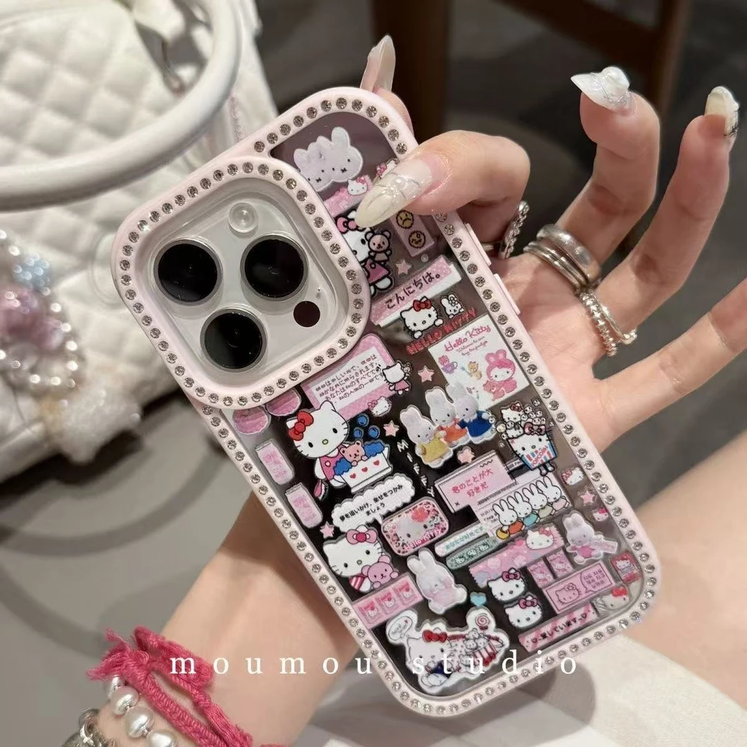 卡通iPhone手机壳适用苹果手机壳可爱手机壳14pro手机壳16pro潮牌