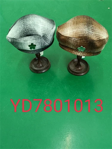 随机-渐变格纹画家帽YD7801013