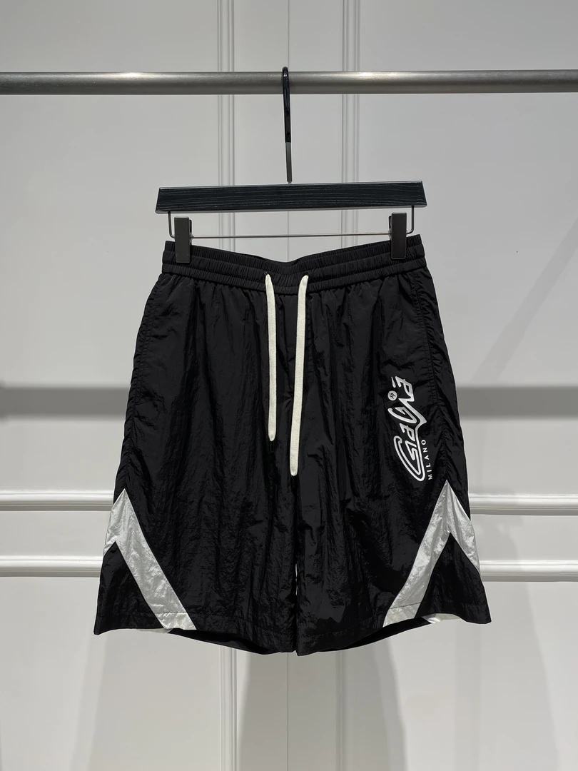 【意大利GaGa】夏季欧货时尚百搭男士新款黑色运动松紧腰休闲短裤