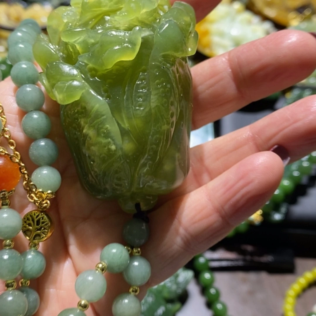 【闪购商品】岫玉毛衣链未镶嵌