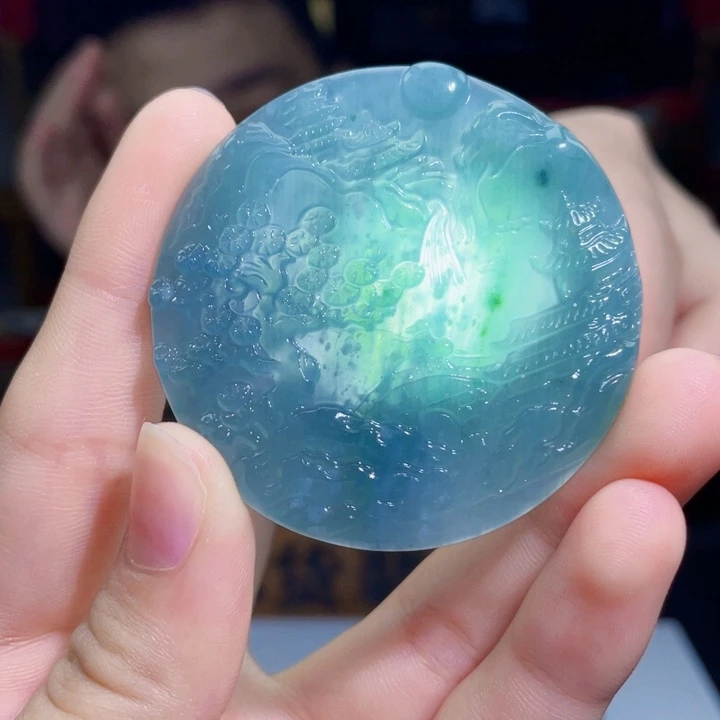 翡翠未镶嵌吊坠(不含链)多样性发其一x91