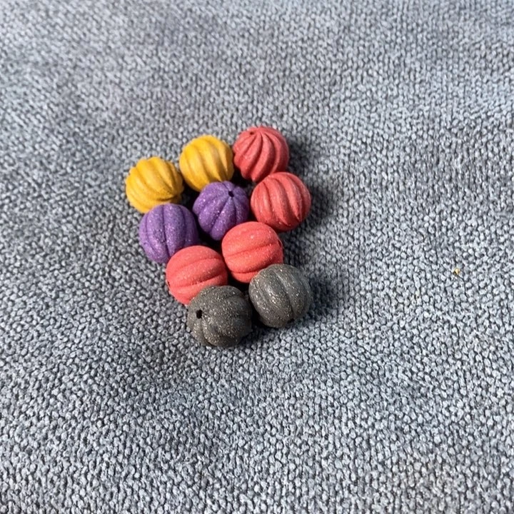 泥塑古法手工合香珠南瓜珠➕螺旋珠 共10颗