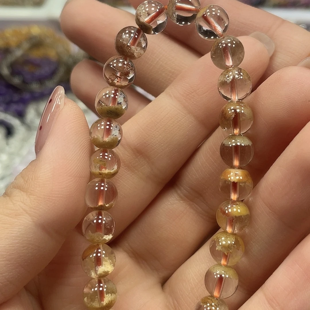 未镶嵌水晶手串黄幽灵聚宝盆7Ｍ