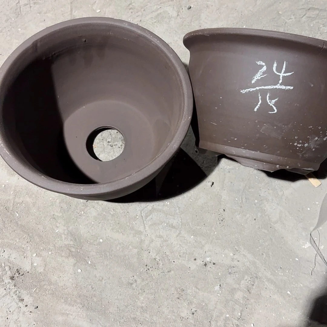宜兴紫砂花盆，现货发