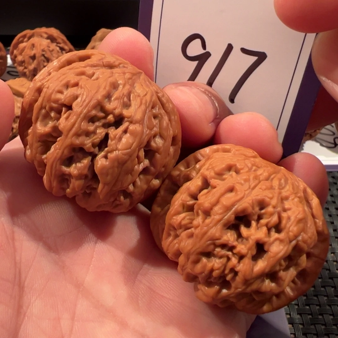 文玩核桃把件全品球筋40尺寸917号