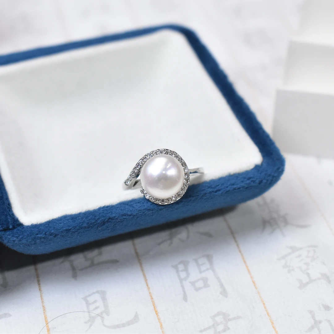 【缺货】淡水无核珍珠戒指多样性发一/有瑕  10-11mm  V0320