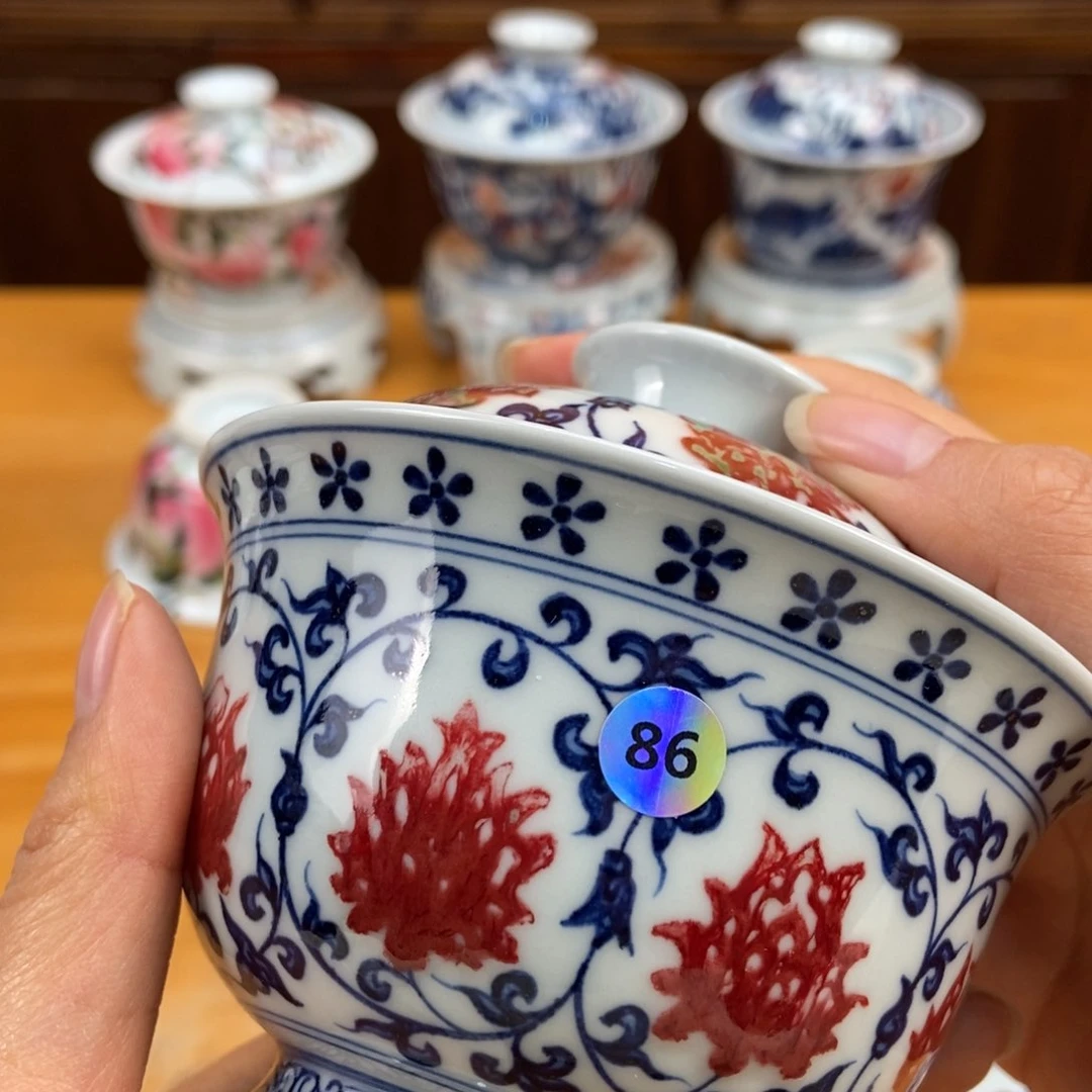 手绘现代茶具非古董