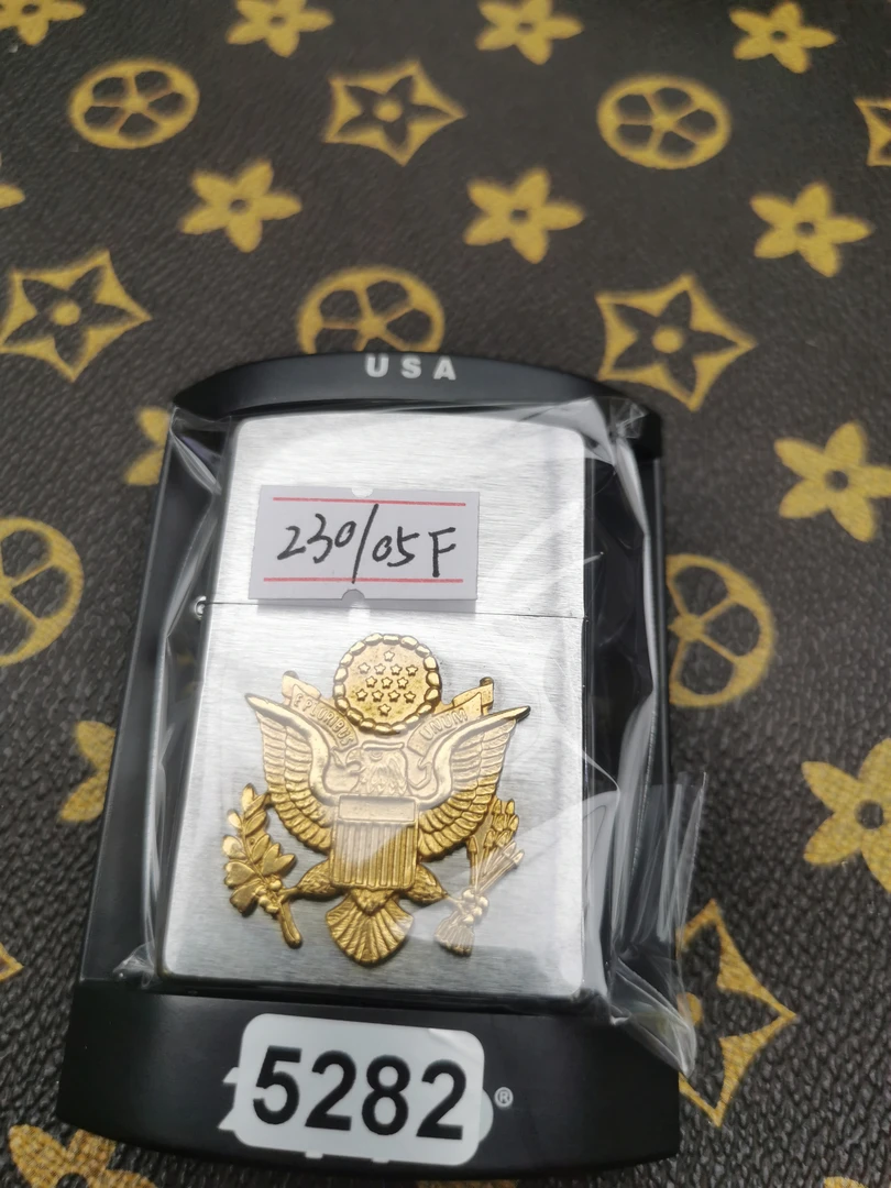 Zippo打火机回血05F拉丝贴章-5282