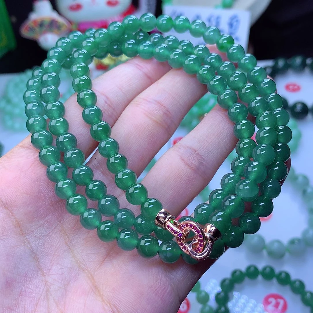 翡翠毛衣链未镶嵌卡6.8