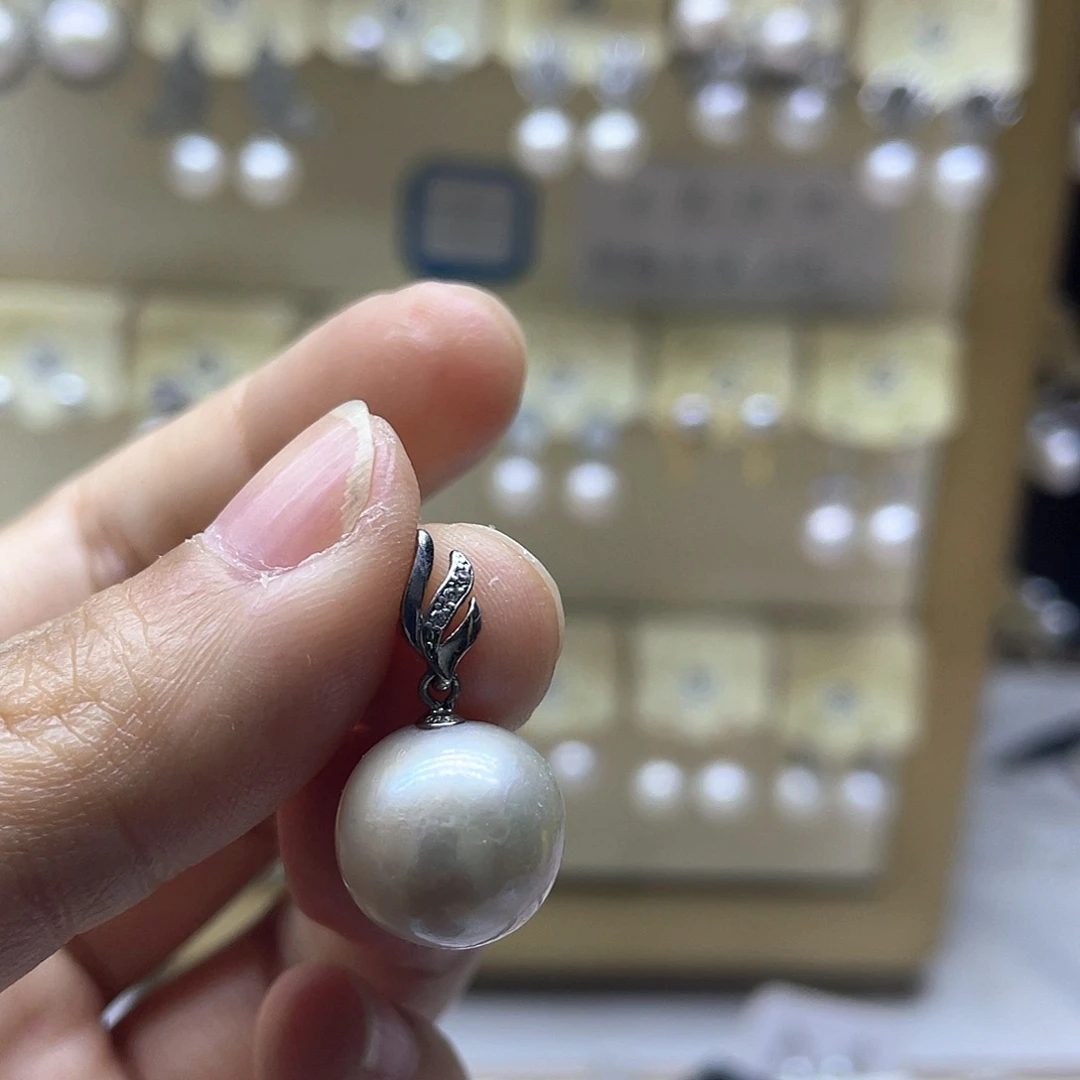 颈饰淡水珍珠银S925镶嵌