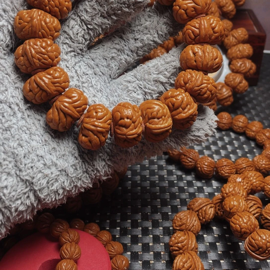 桃核手串皮*秦岭龙纹桃核