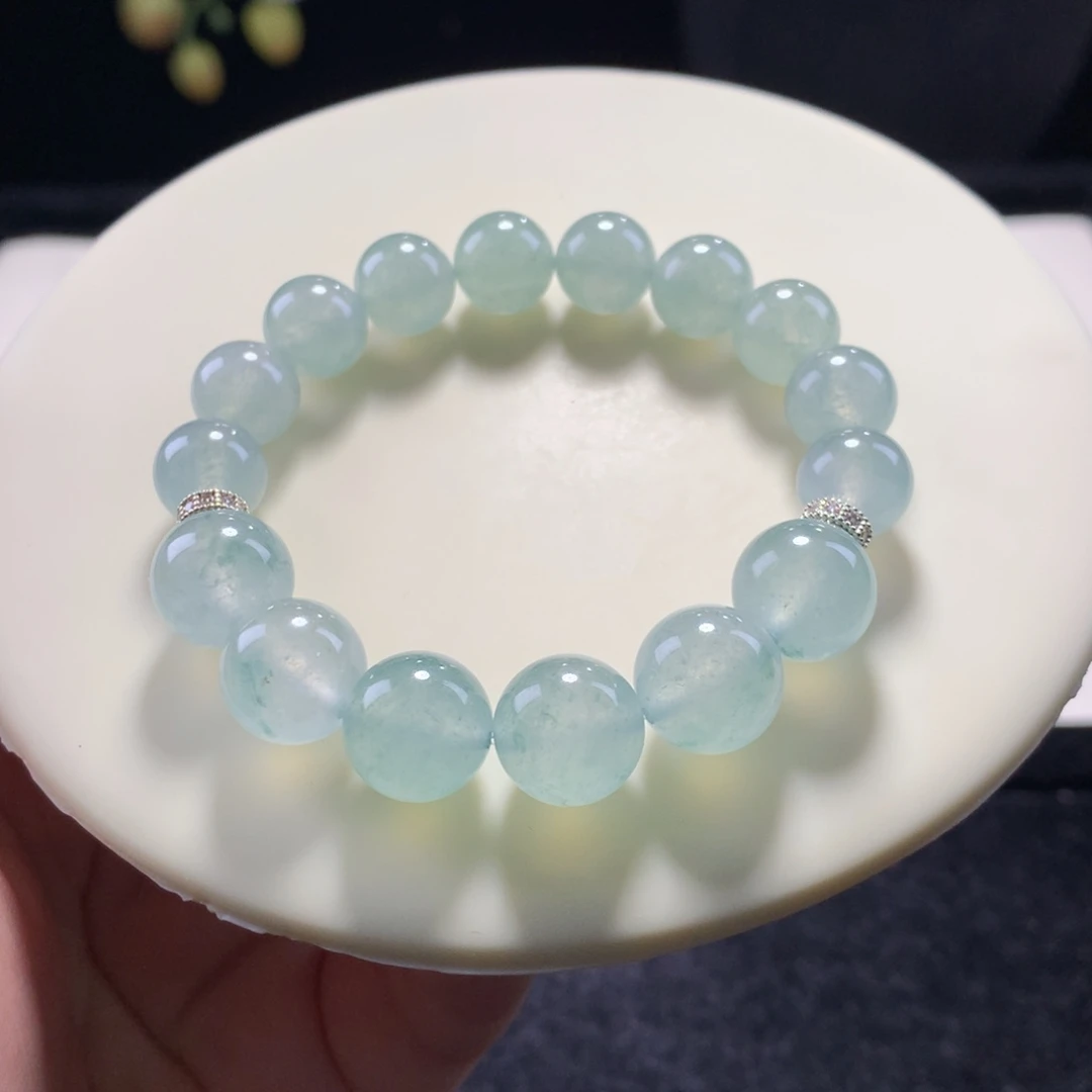 未镶嵌手串翡翠山水绿
